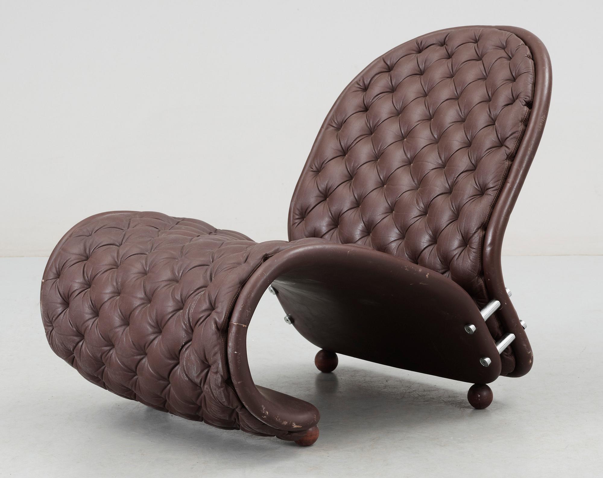 FÅTÖLJ, "System 1-2-3", Verner Panton för Fritz Hansen.