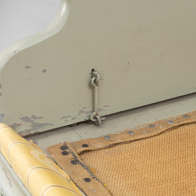 A Gustavian style sofa, 19th century.