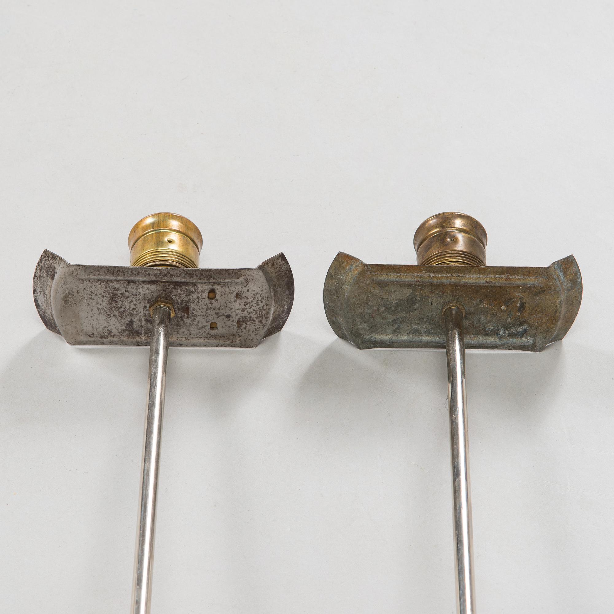 Gunnel Nyman, two 1940's pendant '81003' lights for Idman.