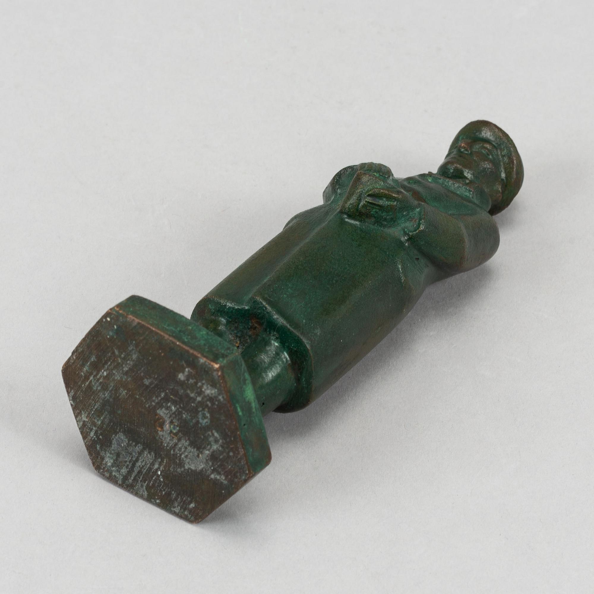 Arvid Källström, skulptur, patinerad brons, signerad A. Källström.