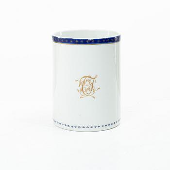 Mugg, porslin, Kina, Qingdynastin, Jiaqing (1796-1820).