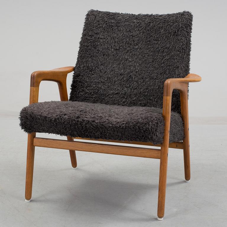 YNGVE EKSTRÖM, a 'Mingo' oak armchair, designed in 1956.