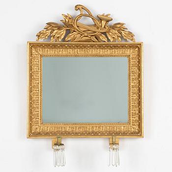 A mirrior wall sconce, 19th century.