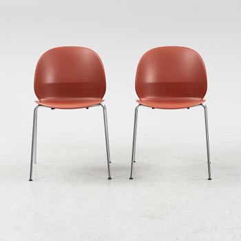 Nendo, a set of five model 'N02-10 Recycle chairs, Fritz Hansen, Denmark, 2020.