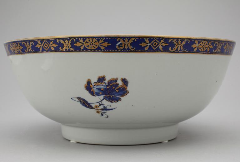 BÅLSKÅL, kompaniporslin, Jiaqing, (1796-1820).