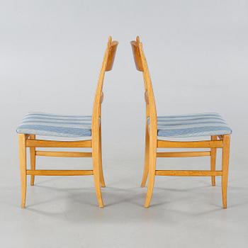 Six chairs "Calmare Nyckel", Åfors Möbelfabrik second half of the 20th century.