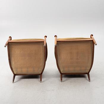 Kerstin Hörlin-Holmquist, a pair of 'Skrindan' armchairs, OPE-Möbler, late 20th Century.