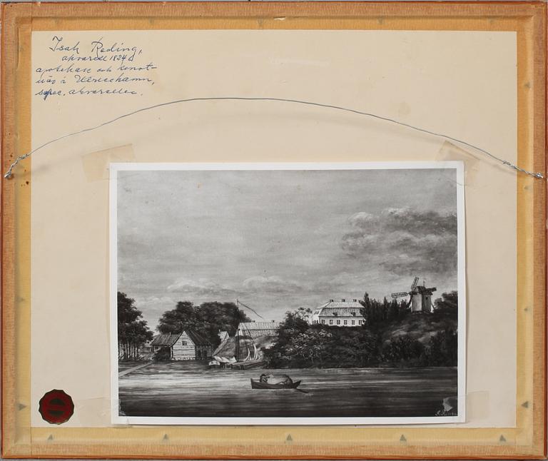 OKÄND KONSTNÄR, blandteknik, monogramsignerad och daterad 1894?.