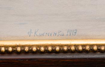 F. KLIMENKO, akvarell, signerad och daterad 1913.