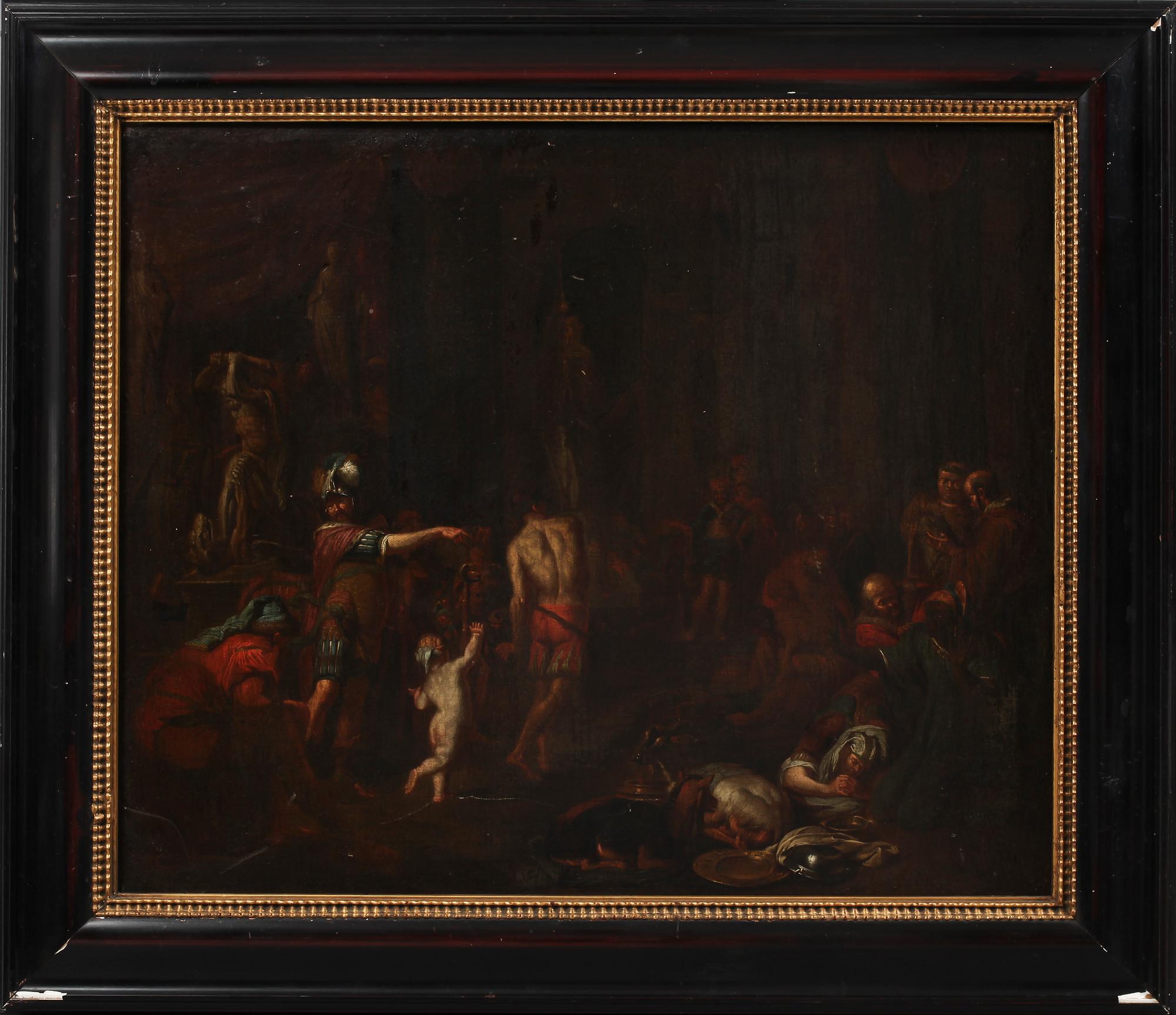 OKÄND KONSTNÄR, olja på duk, 1600/1700-tal.