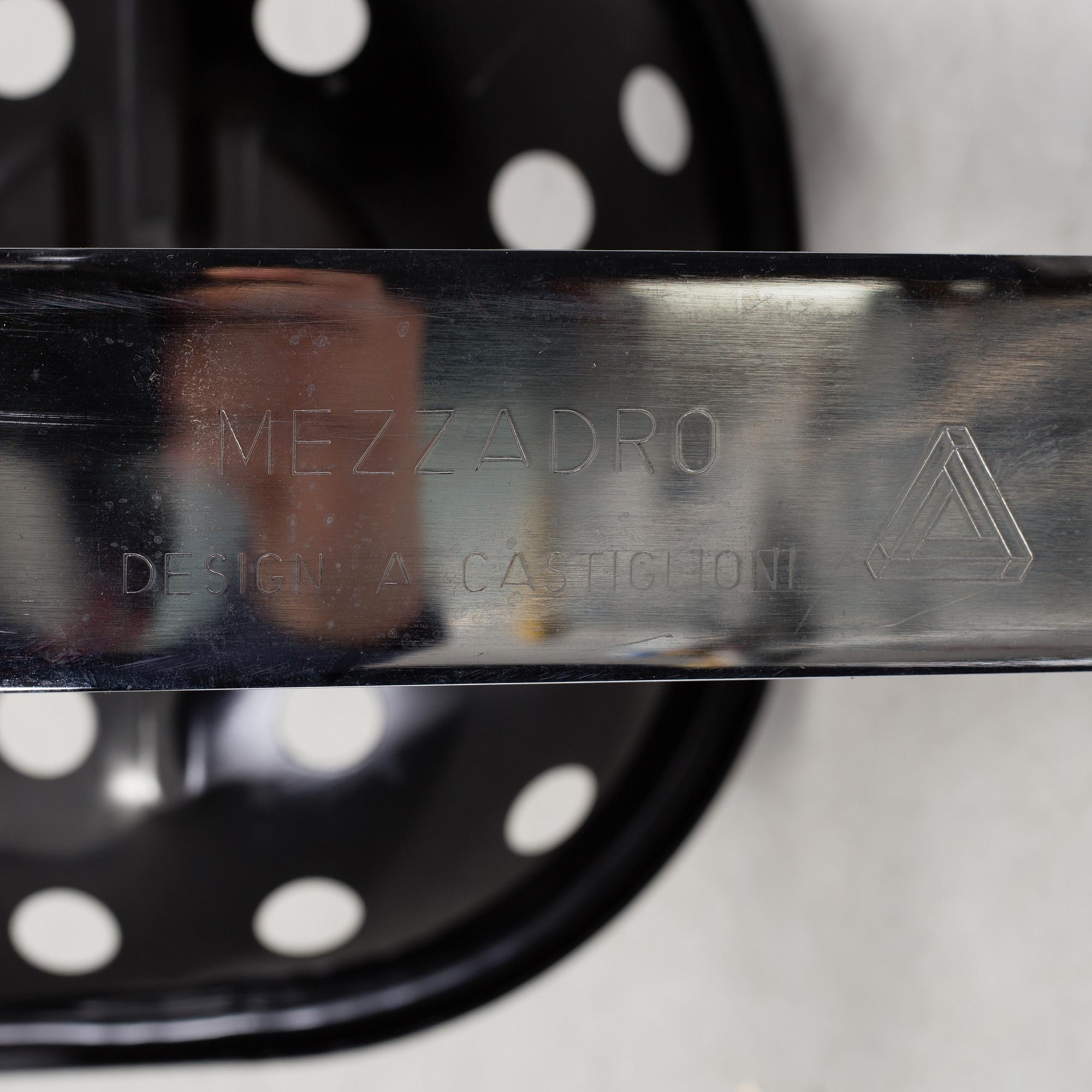 A 'Mezzadro' stool by Achille Castiglione & Pier Giacomo Castiglione for Zanotta, Italy.