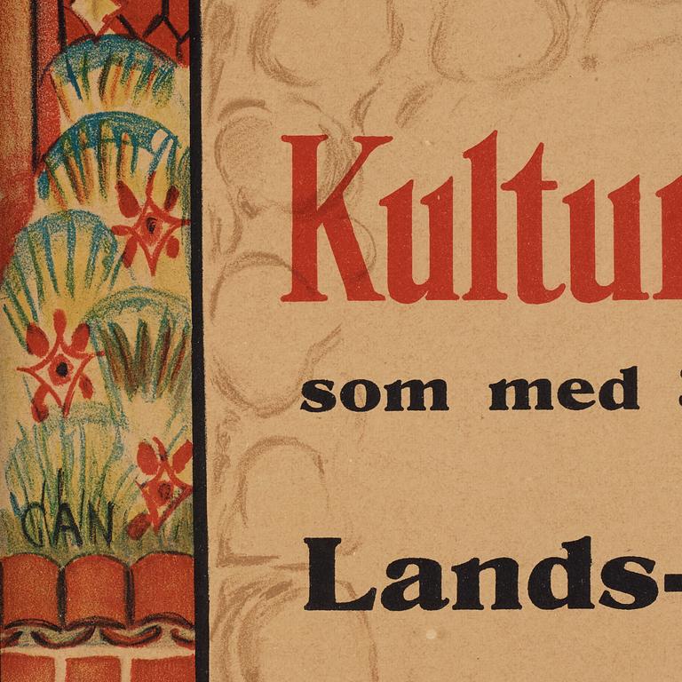 Gösta Adrian-Nilsson, Poster for Kulturhistoriska Museet, 1929.