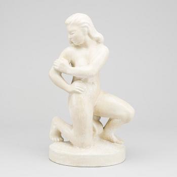 HARALD SALOMON, signed stoneware sculpture.