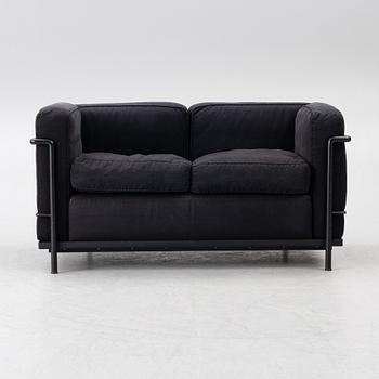 Pierre Jeanneret, Charlotte Perriand & Le Corbusier, an 'LC 2' sofa, Cassina, Italy.