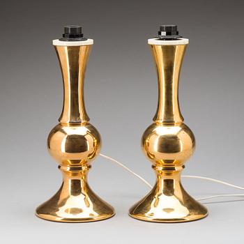 BORDSLAMPOR, ett par, Luxus, 1970-tal.