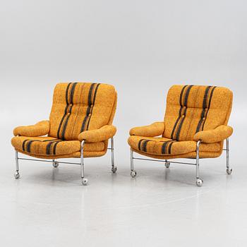 Fåtöljer ett par, sannolikt "Kimo" från Ulferts, 1970-tal.