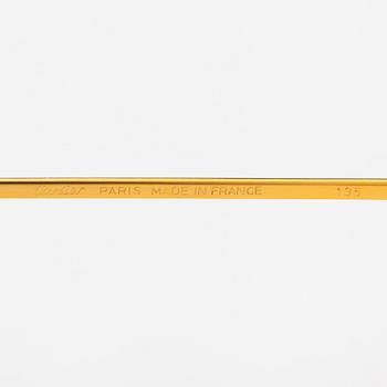 must de Cartier, Santos, a pair of eyeglass frames. Marked Cartier, Paris, Made in France 135, 56, 16.