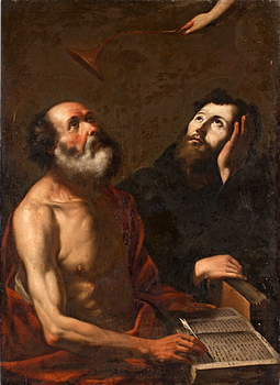 325. Gregorio Preti Attributed to, Saint Jerome and Saint Mauro.
