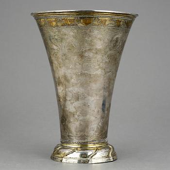BÄGARE, silver, Lorens Stabeus, Stockholm, 1769. Vikt ca 568g.