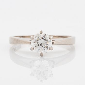 Ring, med briljantslipad diamant.