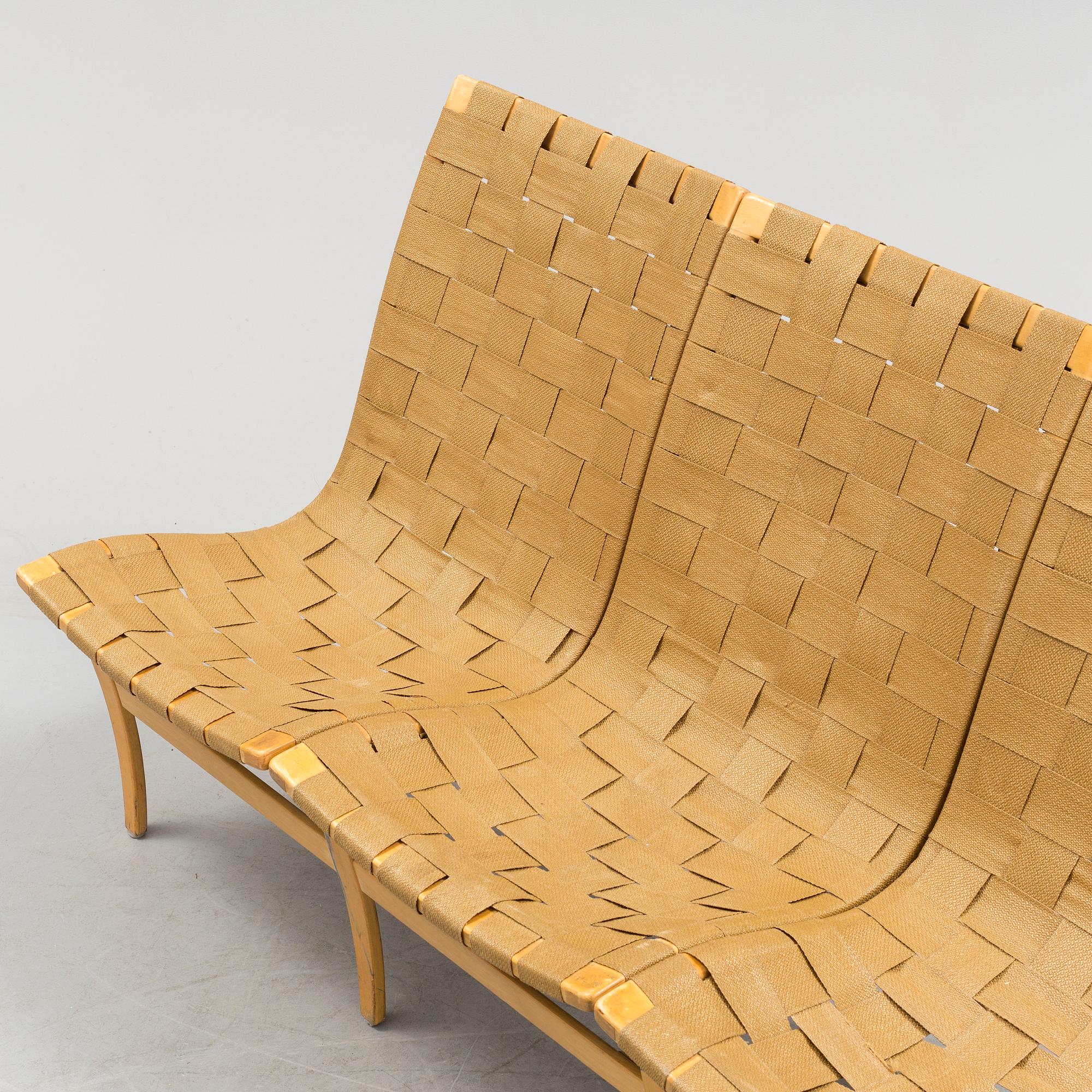 BRUNO MATHSSON, soffa, "Arbetsstolen", Firma Karl Mathsson, Värnamo.