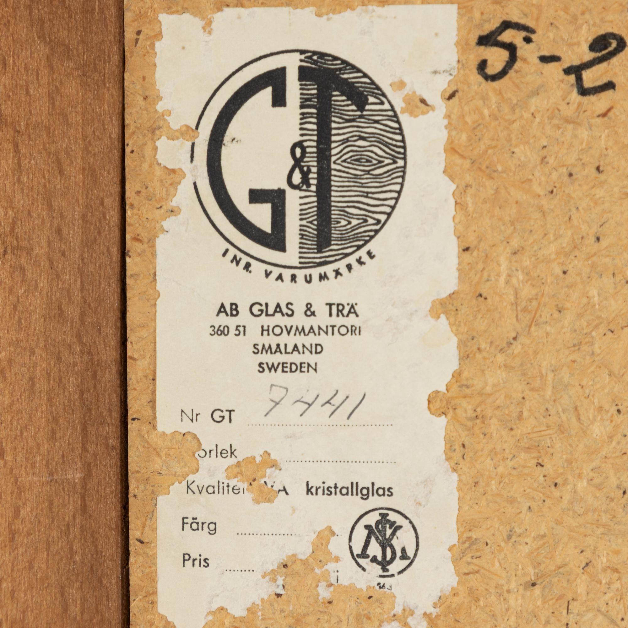 A mirror, Glas & Trä, Hovmantorp, mid-20th Century.