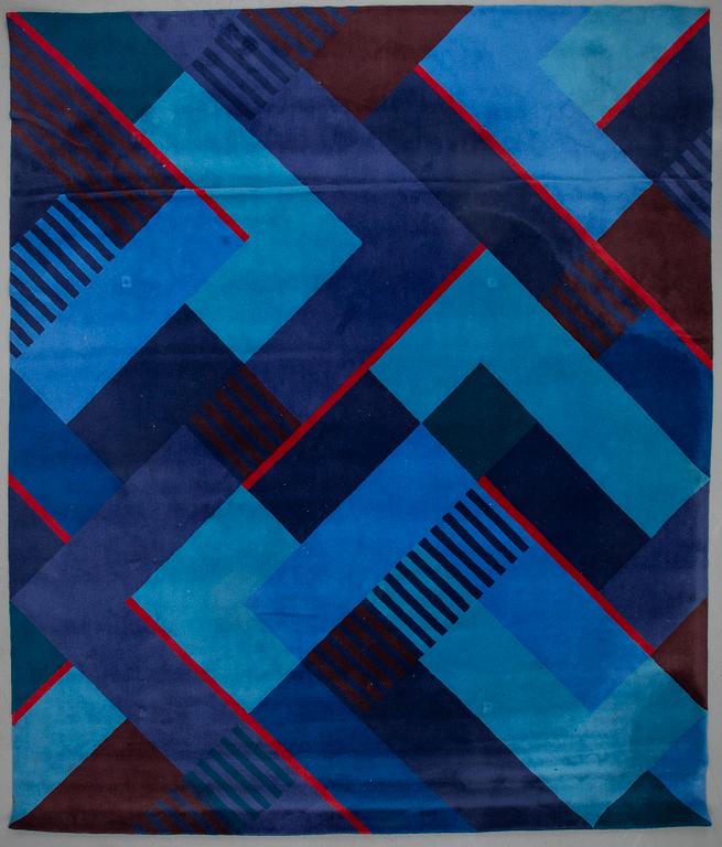 BERIT WOELFER, Matta, "Handtillverkad golvmatta", handtuftad, ca 392 x 336,5 cm,