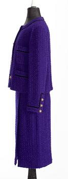 A two-piece Chanel suit, autumn 1993.