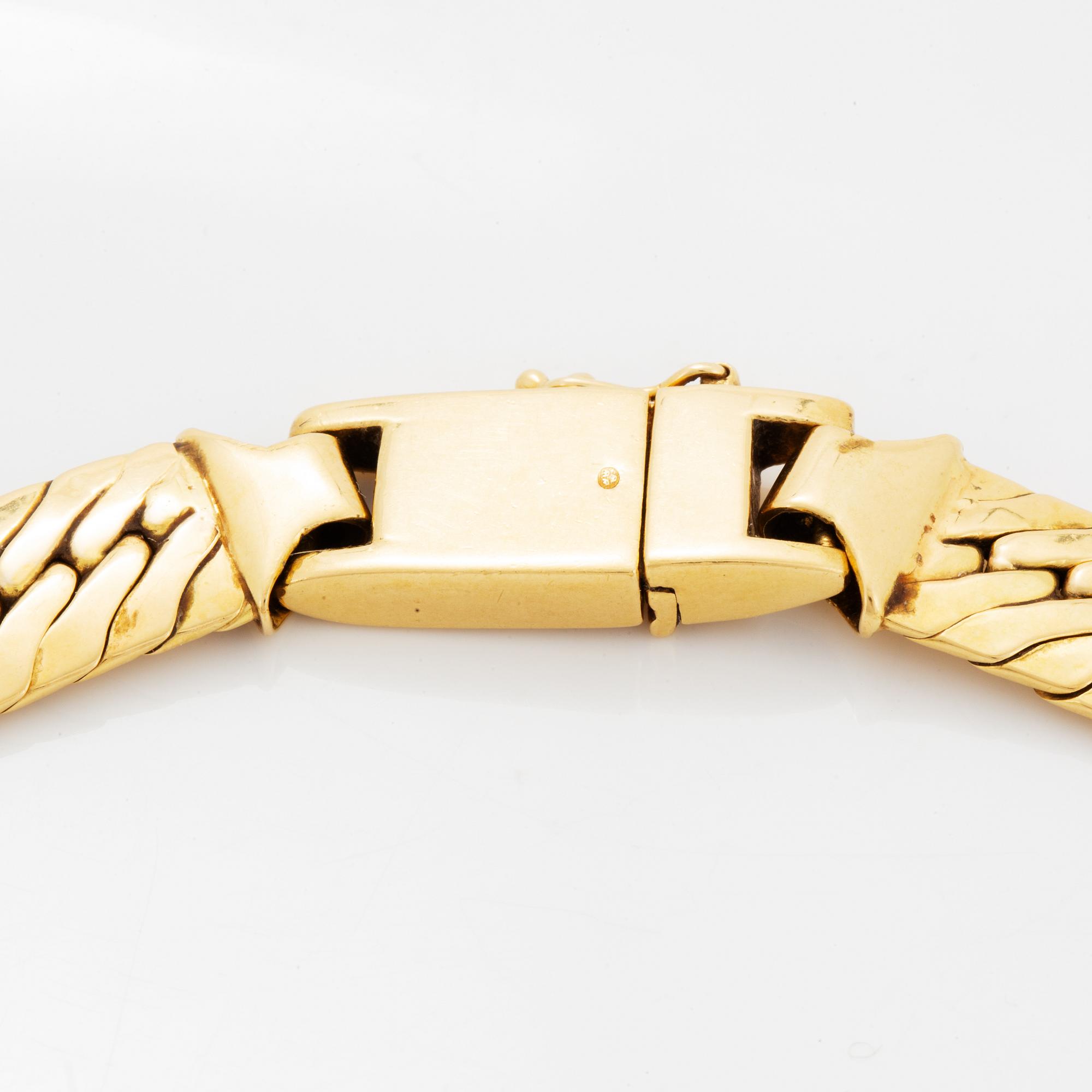 Collier 18K guld, Balestra, Italien.