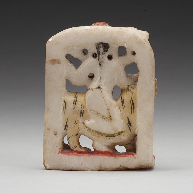 GUDOM, alabaster. Indien, 1800-tal.