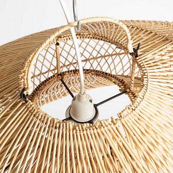 A pair of ceiling lamps, contemporary.