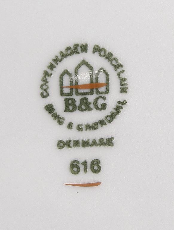 KAFFESERVIS, 20 delar, porslin, "Blå Måsen", Bing & Gröndahl.