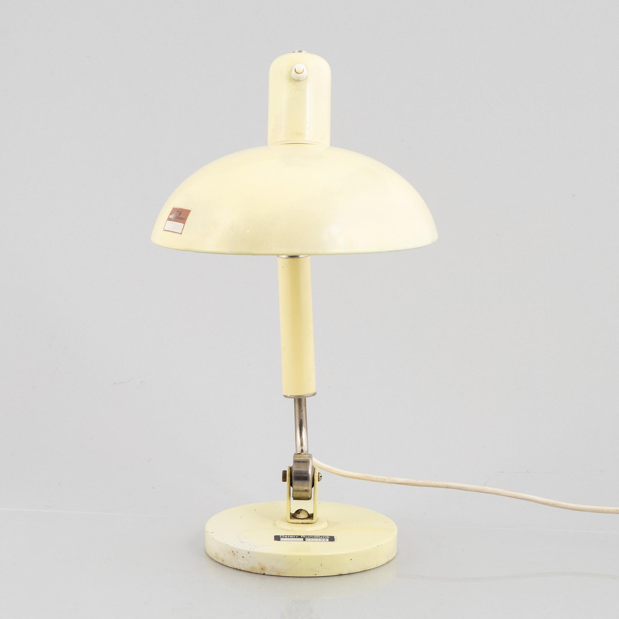 Christian Dell, a table lamp, model 6632, Kaiser Idell, 1930s.