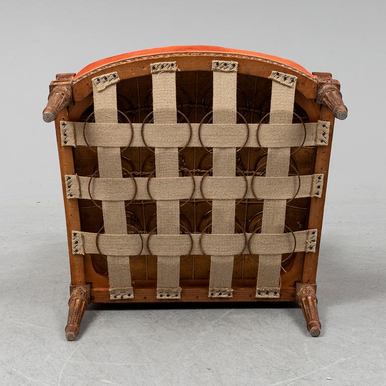 A armchair from the early 20th century.