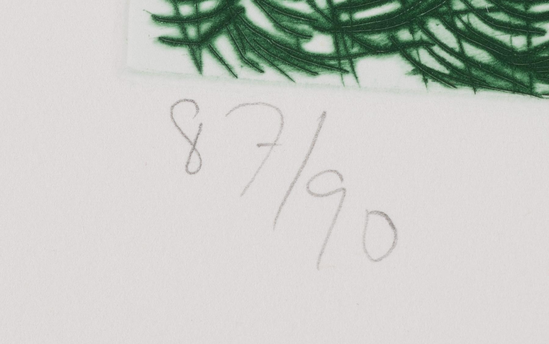 Ulf Trotzig, "King Sweeney", portfolio with nine colour etchings.