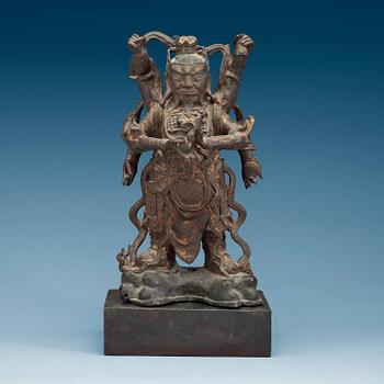 1471. A bronze figure of a deity, late Ming dynasty (1368-1644).