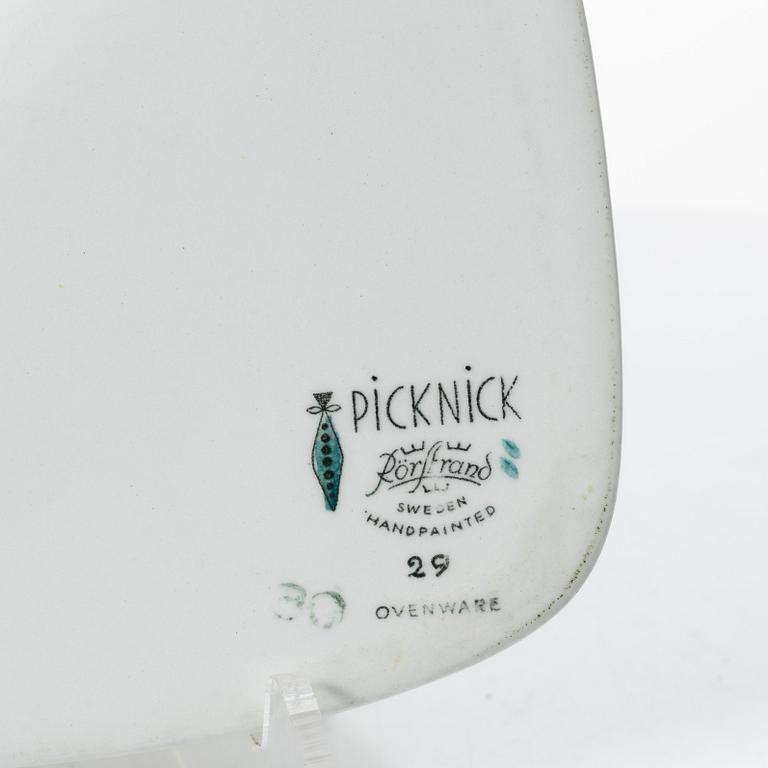 Marianne Westman, twelve service pieces, 'Picknick' and 'Pomona', Rörstrand.