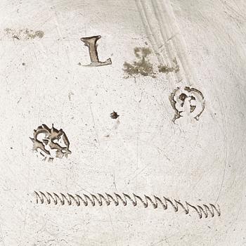 A Swedish sugar-caster, marks of Abraham Wirgman, Göteborg 1711.