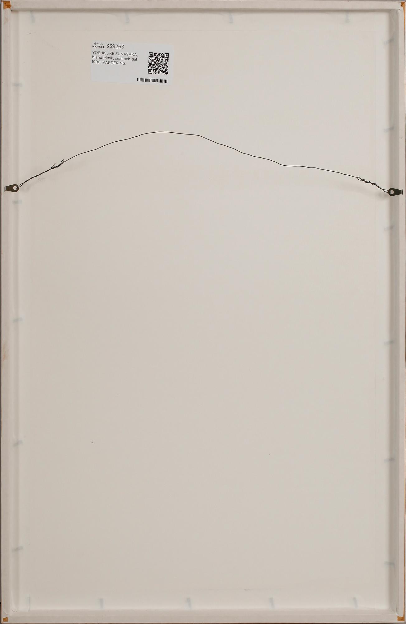 YOSHISUKE FUNASAKA, blandteknik, sign och dat 1990. 1500.