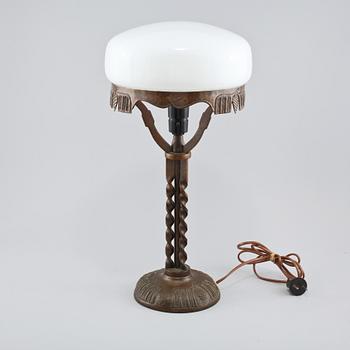 BORDSLAMPA, s k Strindbergslampa, koppar, 1900-talets början.