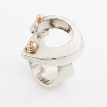 Sven-Erik Högberg, ring, sterlinsgsilver, Göteborg 1992.