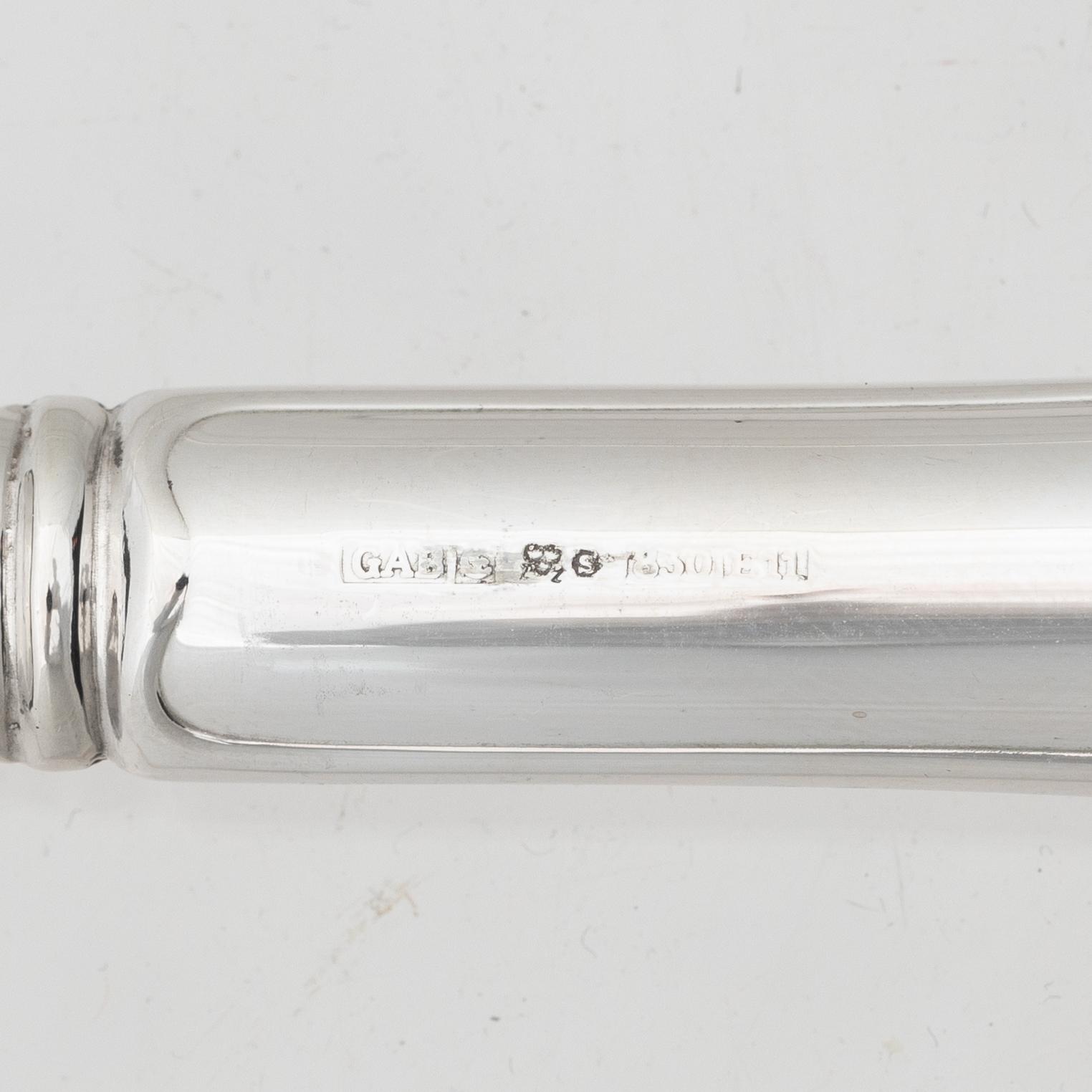 A Swedish silver cutlery set, model "Svensk", GAB, Eskilstuna, some 2002 (64 pieces).