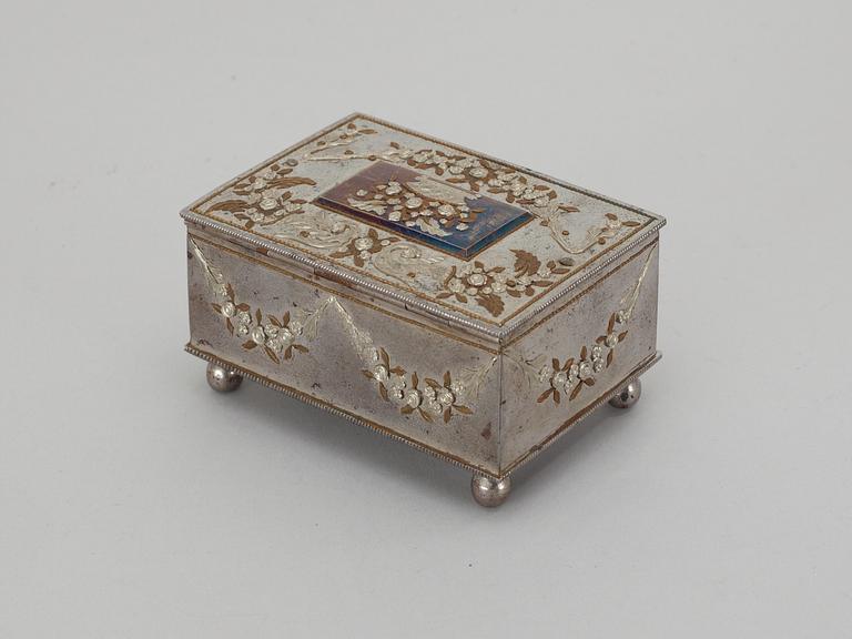 Sewing casket, Russian, Tula, early 19th Century.