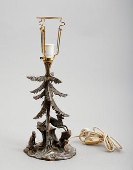 BORDSLAMPA, pläter, James Deakin, Sheffield, 1800-talets andra hälft.