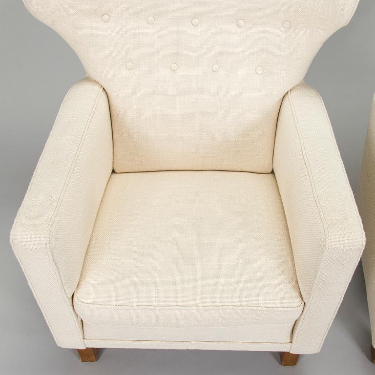 A pair of mid-20th century 'Mexico' armchairs for Paul Boman Ltd.