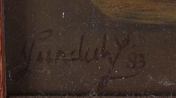 NADINE LUNDAHL, olja på skiva, signerad och daterad 83.