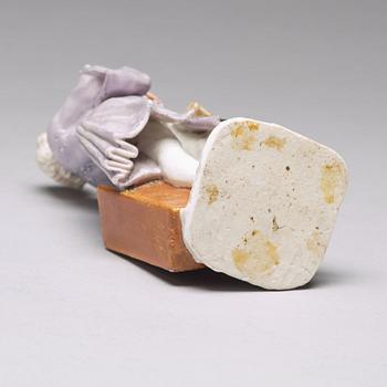 FIGURIN, porslin. Meissen, "Crie de Paris", 1745. Krimskramsförsäljaren.