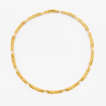 Björn Weckström, necklace, 18K gold, by Lapponia, Finland 1991.