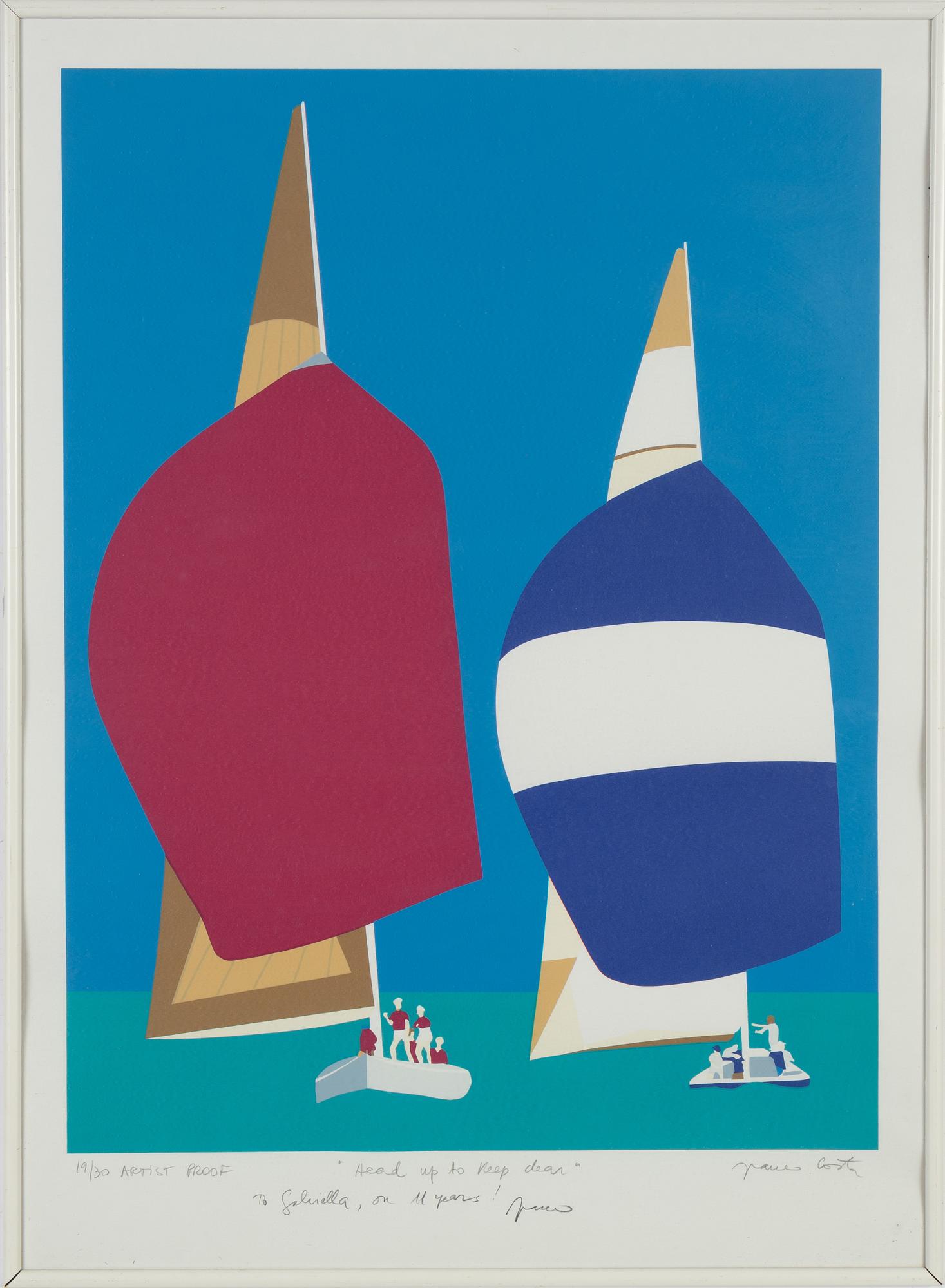 Franco Costa, färgserigrafi, signerad AP 19/30.