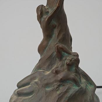 CARL HJALMAR NORRSTRÖM, bordslampa, Sverige 1915, jugend.
